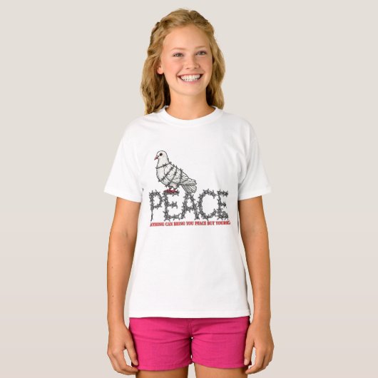 Freedom and peace tシャツ (正面フル)