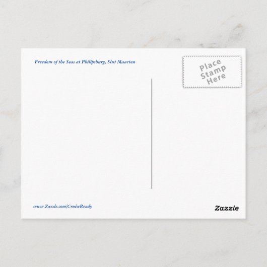 Freedom at St. Martin ポストカード (裏面)