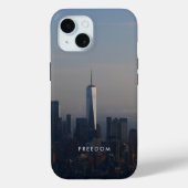 Freedom Big City Landscape Motivational  Case-Mate iPhoneケース (裏面)