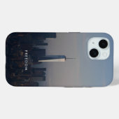 Freedom Big City Landscape Motivational  Case-Mate iPhoneケース (裏面 (横))
