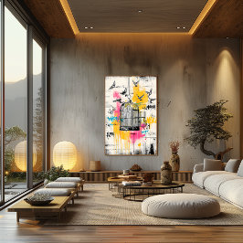 Freedom Birds – Graffiti Open Cage Urban Poster ポスター