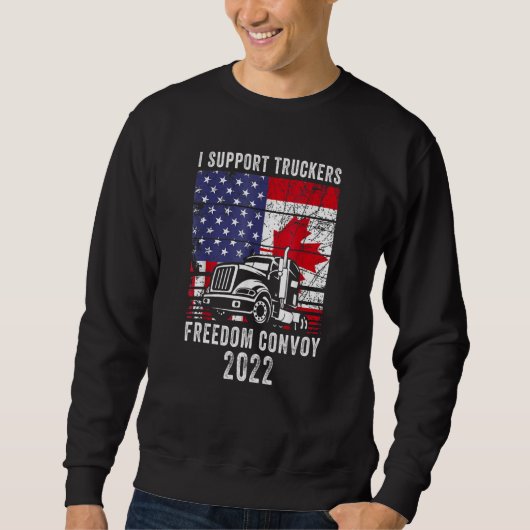 Freedom Convoy 2022サポートIカナダT スウェットシャツ (正面)