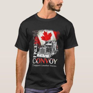 Freedom Convoy 2022 Iがカナダのトラック運送業者を支援 Tシャツ