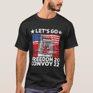 Freedom Convoy 2022 Let's Go Truckers US America C Tシャツ