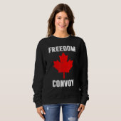 Freedom Convoy 2022 Trucker Canada スウェットシャツ (正面フル)