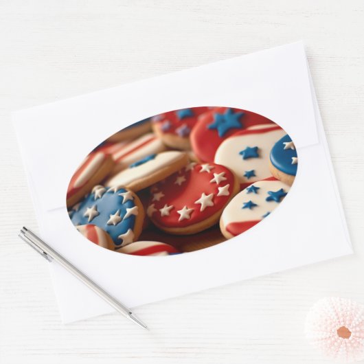 Freedom Cookie 楕円形シール (封筒)