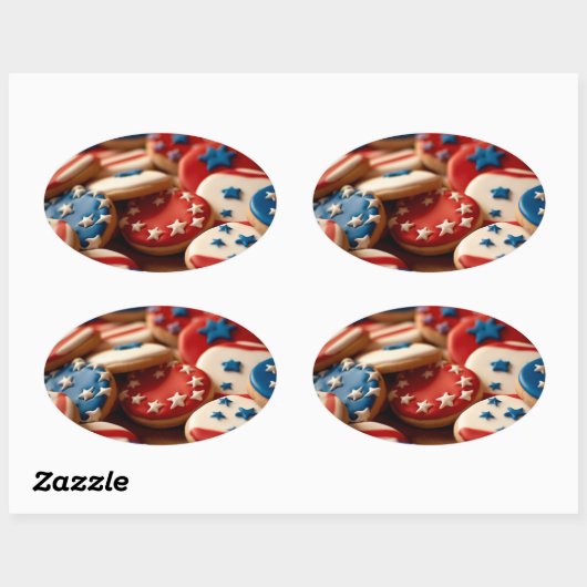 Freedom Cookie 楕円形シール (シート)