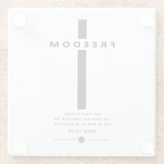 Freedom Cross ガラスコースター (裏面)