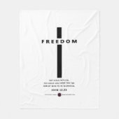 Freedom Cross フリースブランケット (正面)