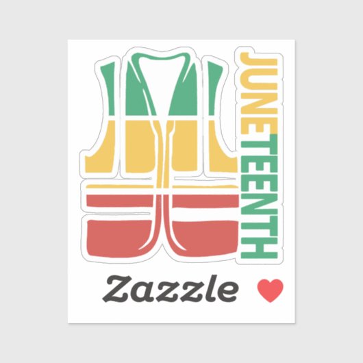 Freedom Day Vest Co-worker Swagazon Associate June シール (シート)