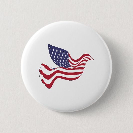 Freedom Doveパッチとボタン 缶バッジ (正面)