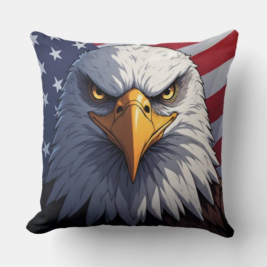 Freedom Eagle for Proud Americans クッション (正面)