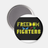 freedom fighters新しいロゴ マグネット (正面/裏面)