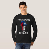 Freedom for Texas Texan Pride Fist Tシャツ (正面フル)