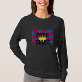 Freedom for Tibet - Flag free Tibet_3 Tシャツ (正面)