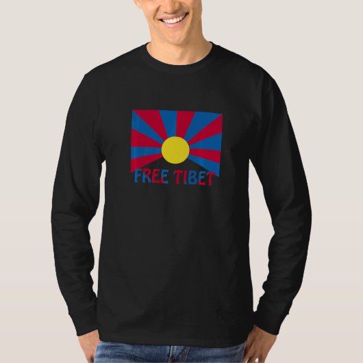 Freedom for Tibet - Flag free Tibet Premium_1 Tシャツ (正面)