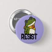 Freedom Frog Button 缶バッジ (正面&裏面)