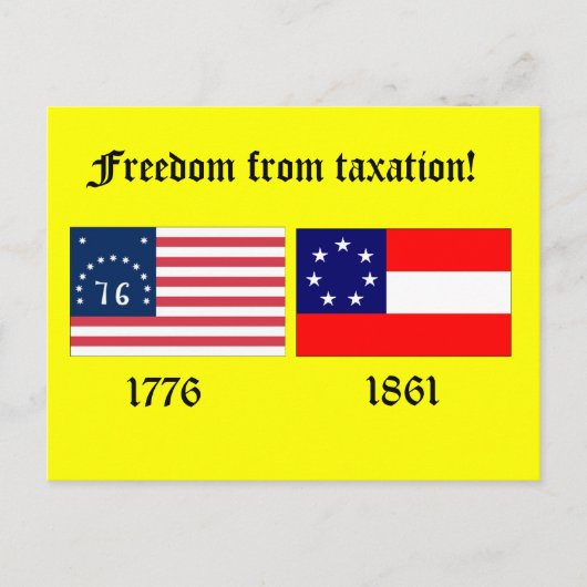 Freedom from Taxation ポストカード (正面)