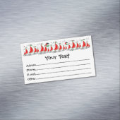 Freedom Global Sumud Flotilla Boats to Gaza マグネット名刺 (インサイチュ)