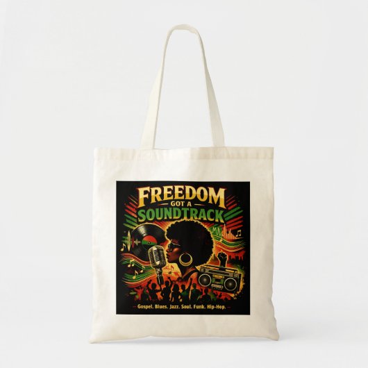 Freedom Got A Soundtrack Tote トートバッグ (正面)