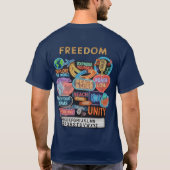 Freedom Illuminated Tシャツ (裏面)
