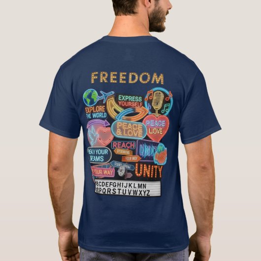 Freedom Illuminated Tシャツ (裏面)