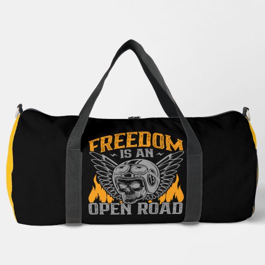 Freedom Is An Open Road ダッフルバッグ (正面)