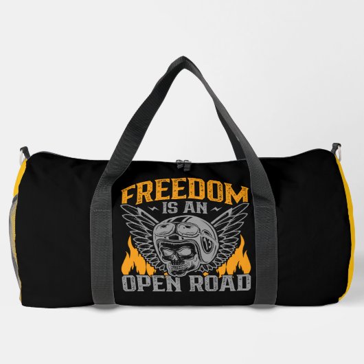 Freedom Is An Open Road ダッフルバッグ (裏面)