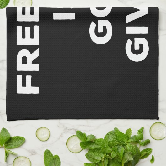 Freedom Is God Given キッチンタオル (折り畳み)