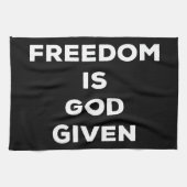 Freedom Is God Given キッチンタオル (横)