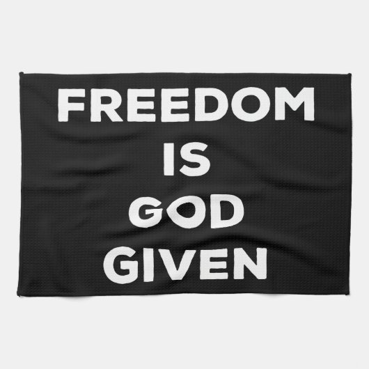 Freedom Is God Given キッチンタオル (横)