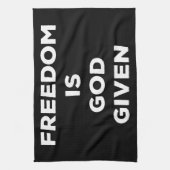 Freedom Is God Given キッチンタオル (縦)