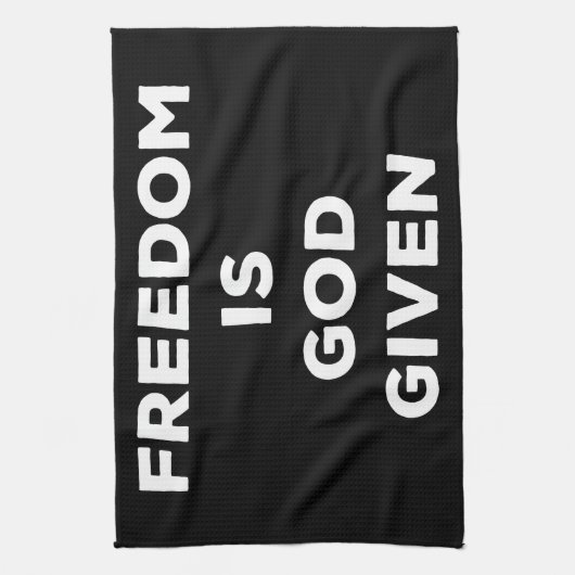 Freedom Is God Given キッチンタオル (縦)