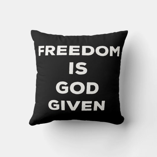 Freedom Is God Given クッション (裏面)