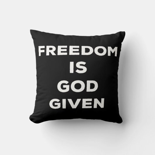 Freedom Is God Given クッション (正面)