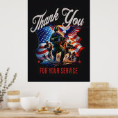 Freedom Isn’t Free—Thank a Veteran 2025 ポスター (キッチン)