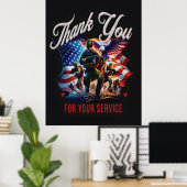 Freedom Isn’t Free—Thank a Veteran 2025 ポスター (ホームオフィス)