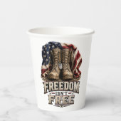 Freedom Isn’t Free – Vintage Military Boots 紙コップ (裏面)