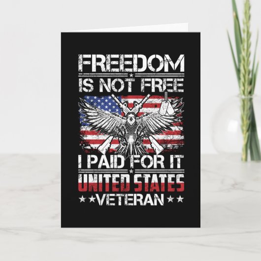 Freedom Isnt Free Veteran - American Eagle カード (正面)