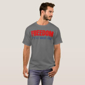 Freedom Its All About Jesus Christian Patriot Tシャツ (正面フル)