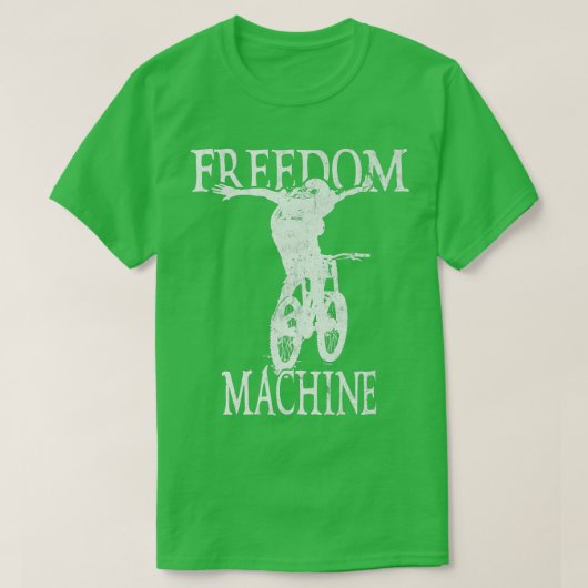 Freedom Machine Biking Biker Cycle Tシャツ (デザイン正面)