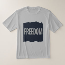 FREEDOM Minimal Grain Text DesignT-Shirt Tシャツ