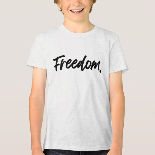 Freedom. Minimalist Black トライブレンドＴシャツ (正面)