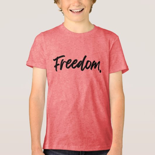 Freedom. Minimalist Black トライブレンドＴシャツ (正面)