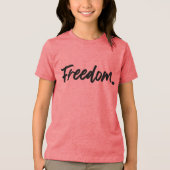 Freedom. Minimalist Black トライブレンドＴシャツ (正面)