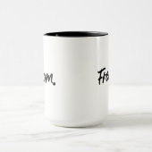 Freedom. Minimalist Black マグカップ (中央)