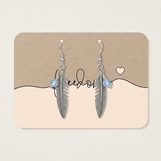 Freedom Minimalist Jewelry Display Card