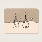 Freedom Minimalist Jewelry Display Card