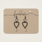 Freedom Minimalist Jewelry Display Card