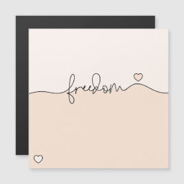Freedom Minimalist Typography Design